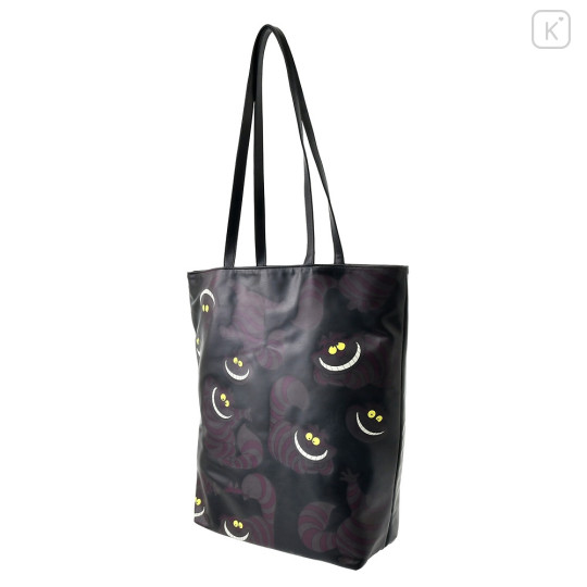 Japan Disney Store Tote Bag - Cheshire Cat / Black Fluorescent Eyes & Mouth - 5