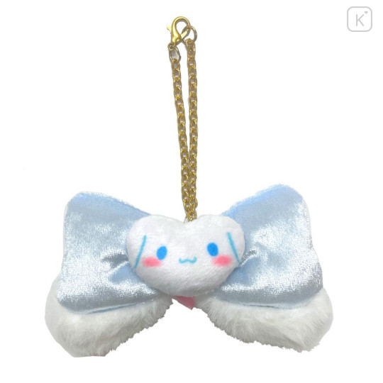 Japan Sanrio Bag Charm - Cinnamoroll / Fluffy Ribbon Heart - 1