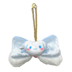 Japan Sanrio Bag Charm - Cinnamoroll / Fluffy Ribbon Heart