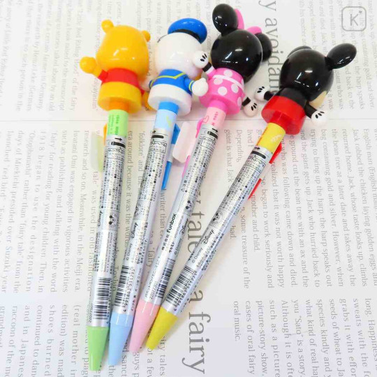 Japan Disney Action Mascot Ballpoint Pen - Mickey Mouse / Happy - 3