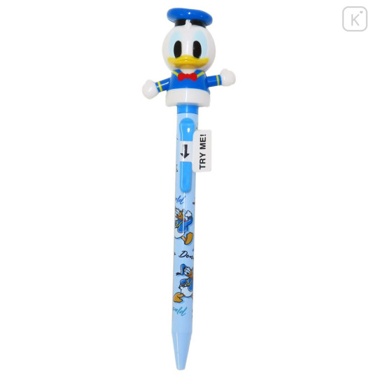 Japan Disney Action Mascot Ballpoint Pen - Donald Duck / Happy - 1