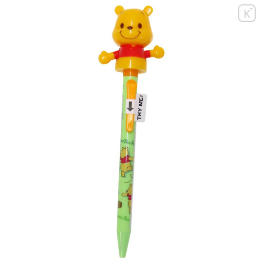 Japan Disney Action Mascot Ballpoint Pen - Pooh / Happy - 1