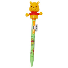 Japan Disney Action Mascot Ballpoint Pen - Pooh / Happy