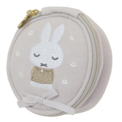 Japan Miffy Mini Accessory Pouch - Miffy and the Angel / Grey