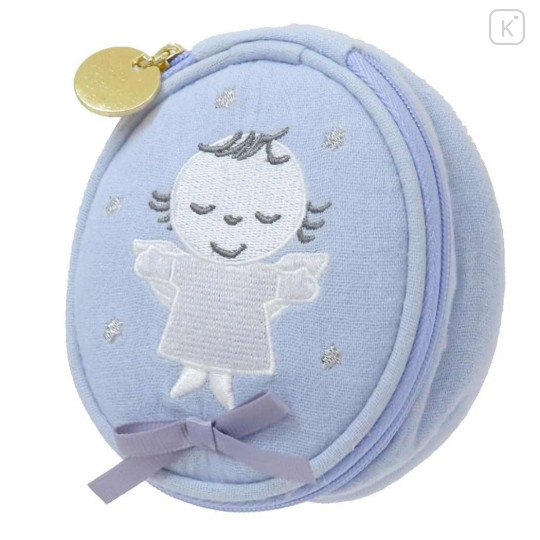 Japan Miffy Mini Accessory Pouch - Miffy and the Angel / Blue - 1