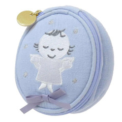 Japan Miffy Mini Accessory Pouch - Miffy and the Angel / Blue