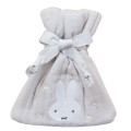 Japan Miffy Drawstring Bag (S) - Miffy and the Angel / Grey - 1