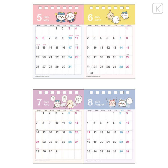 Japan Chiikawa Desk Calendar - Chiikawa & Friends / 2025 - 3