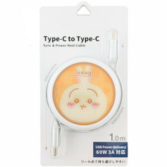 Japan Chiikawa Reel USB Type-C to Type-C Sync & Power Cable - Usagi