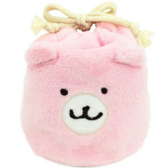 Japan Chiikawa Embroidery Fluffy Drawstring Bag - Chiikawa's Bear