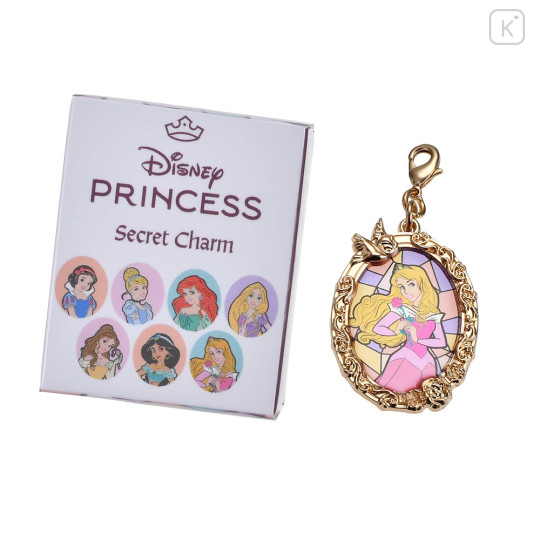 Japan Disney Secret Tiny Metal Charm - Princess Stained Glass Style / Blind Box - 2