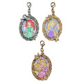 Japan Disney Secret Tiny Metal Charm - Princess Stained Glass Style / Blind Box - 5