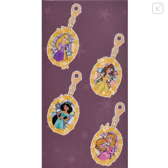 Japan Disney Secret Tiny Metal Charm - Princess Stained Glass Style / Blind Box - 8