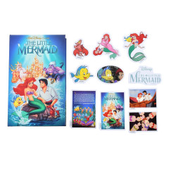 Japan Disney Store Seal Sticker Set - The Little Mermaid / VHS Style Box