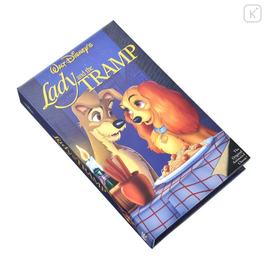 Japan Disney Store Seal Sticker Set - Lady and the Tramp / VHS Style Box - 4