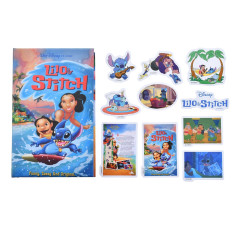 Japan Disney Store Seal Sticker Set - Lilo & Stitch / VHS Style Box