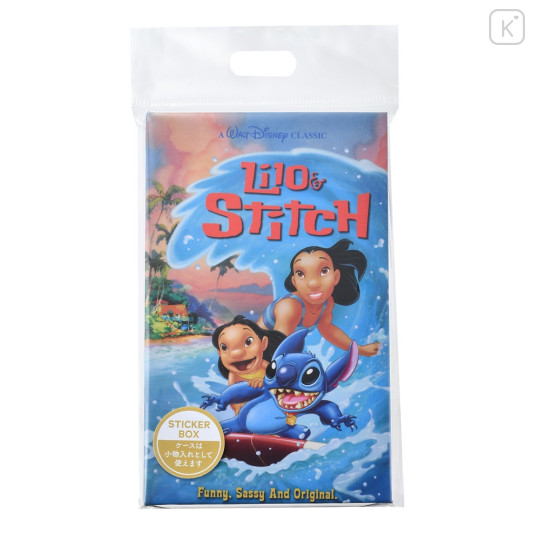 Japan Disney Store Seal Sticker Set - Lilo & Stitch / VHS Style Box - 2