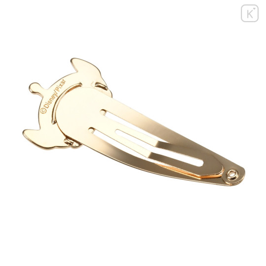 Japan Disney Store Gold Hairpin - Little Green Men Aliens : Face - 3
