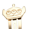 Japan Disney Store Gold Hairpin - Little Green Men Aliens : Face - 6