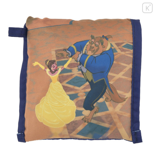 Japan Disney Store Eco Shopping Bag - Beast & Belle / Navy - 5