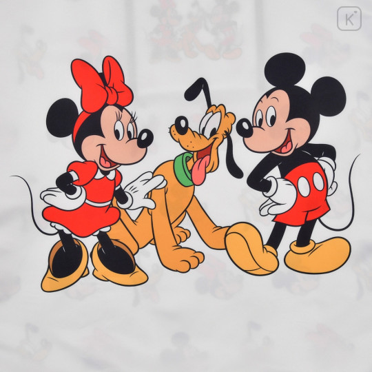 Japan Disney Store Eco Shopping Bag - Mickey Mouse & Minnie Mouse & Pluto / White - 6