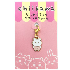 Japan Chiikawa Metal Charm - Chiikawa / Somehow Bania Doll