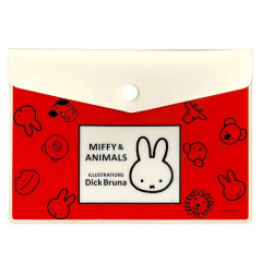 Japan Miffy Multi Case Folder - Miffy & Animals Red