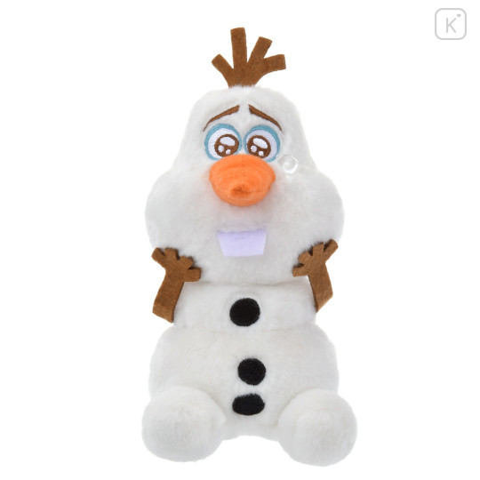 Japan Disney Store Fluffy Plush Keychain - Frozen Olaf / Uruuru Tears - 1