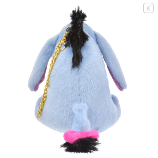 Japan Disney Store Fluffy Plush Keychain - Eeyore / Uruuru Tears - 4