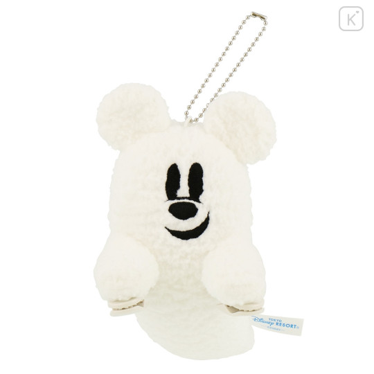 Japan Tokyo Disney Resort Shoulder Plush Toy & Keychain - Mickey Mouse Ghost : Halloween - 1