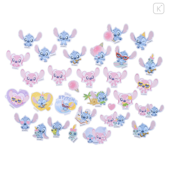 Japan Disney Store Die-cut Sticker Collection With Case - Stitch / Twinkle Eyes - 2