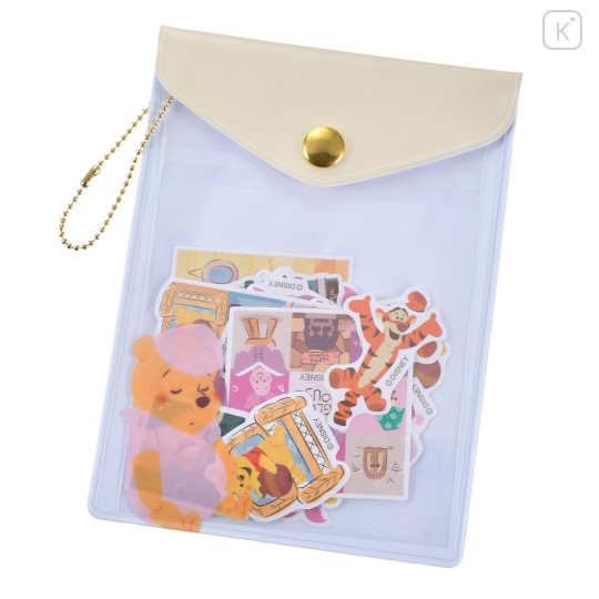 Japan Disney Store Die-cut Sticker Collection With Case - Piglet & Pooh & Tigger / Pooh's House - 1