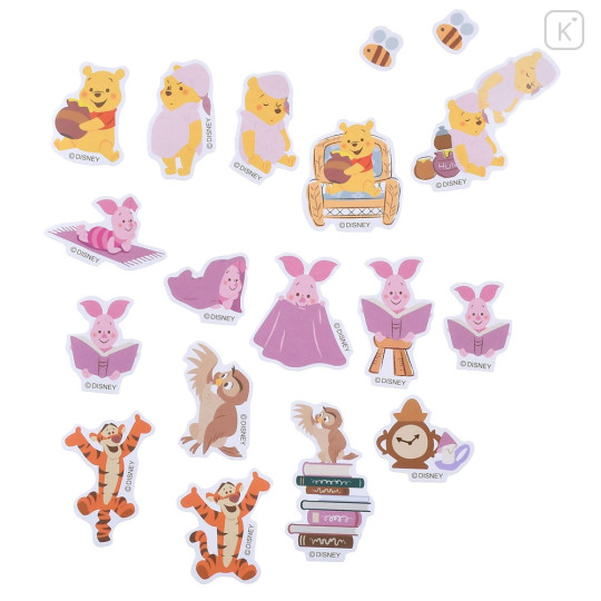 Japan Disney Store Die-cut Sticker Collection With Case - Piglet & Pooh & Tigger / Pooh's House - 5