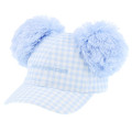 Japan Tokyo Disney Resort Cap - Mickey Mouse & Minnie Mouse : Light Blue Gingham - 1