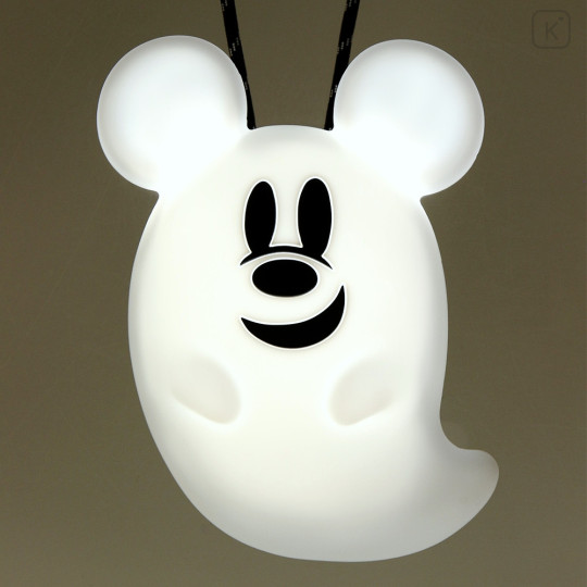 Japan Tokyo Disney Resort Light Up Toy & Neck Strap - Mickey Mouse : Ghost Halloween - 1