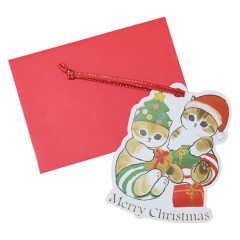 Japan Mofusand Mini Greeting Card - Ornament Cat / Merry Christmas Nyan Gift