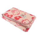 Japan Sanrio Sheep Boa Blanket - Hello Kitty / Ribbon - 3