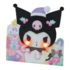 Japan Sanrio 3D Greeting Card - Kuromi / Christmas Party & Christmas Music