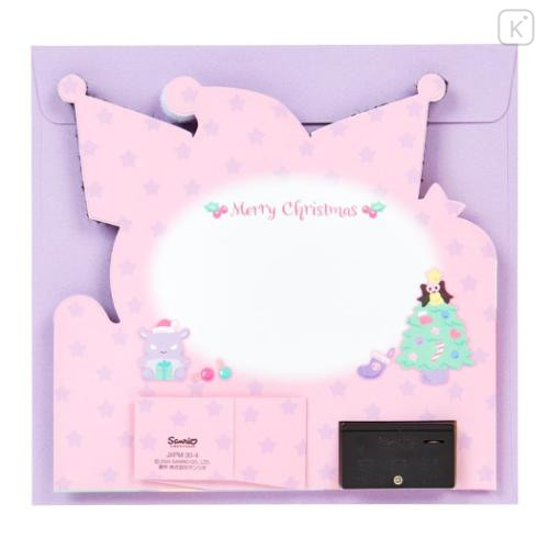 Japan Sanrio 3D Greeting Card - Kuromi / Christmas Party & Christmas Music - 5