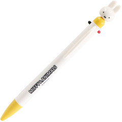 Japan Miffy Mascot 3 Color Multi Ballpoint Pen - Miffy : Animal Yellow