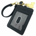 Japan Miffy Pass Case Card Holder & Reel - Miffy : Black & Gold - 2
