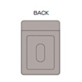 Japan Miffy Pass Case Card Holder & Reel - Miffy : Beige Grey & Gold - 2