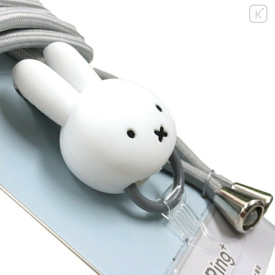 Japan Miffy Multi Ring Plus with Smartphone Strap - Miffy / Mascot Grey - 2