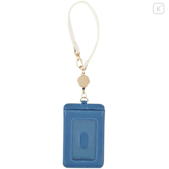 Japan Miffy Pass Case Card Holder & Reel - Miffy : Animal Blue - 2