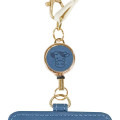 Japan Miffy Pass Case Card Holder With Reel - Miffy / Animal Blue - 3