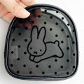 Japan Miffy Round Mesh Pouch - Miffy / Black Gold - 4