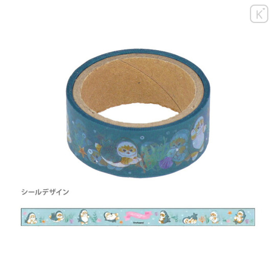 Japan Mofusand Transparent Masking Tape Set - Cat / Shark Nyan Autumn - 2