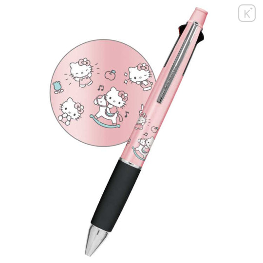 Japan Sanrio Jetstream 4&1 Multi Pen + Mechanical Pencil - Hello Kitty / Toddler - 2