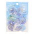 Japan Sealing Dear Clear Gel Wax Seal Sticker - Blue Sky & Gold Foil - 1