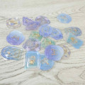 Japan Sealing Dear Clear Gel Wax Seal Sticker - Blue Sky & Gold Foil - 2